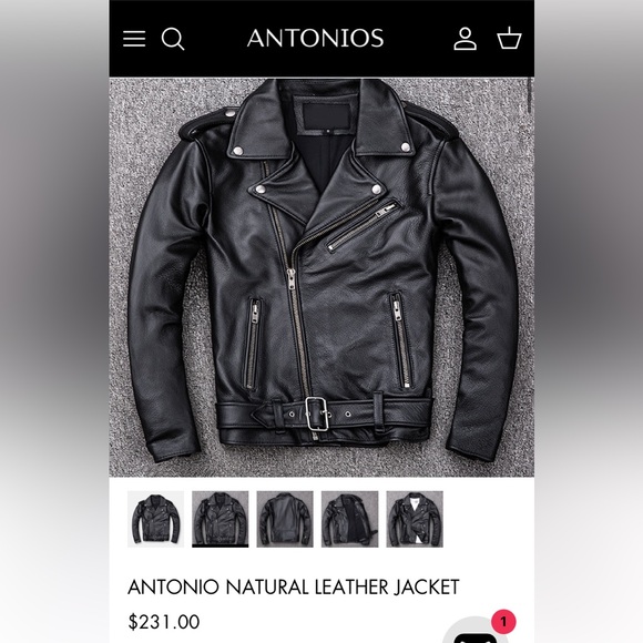 Antonio’s leather jacket